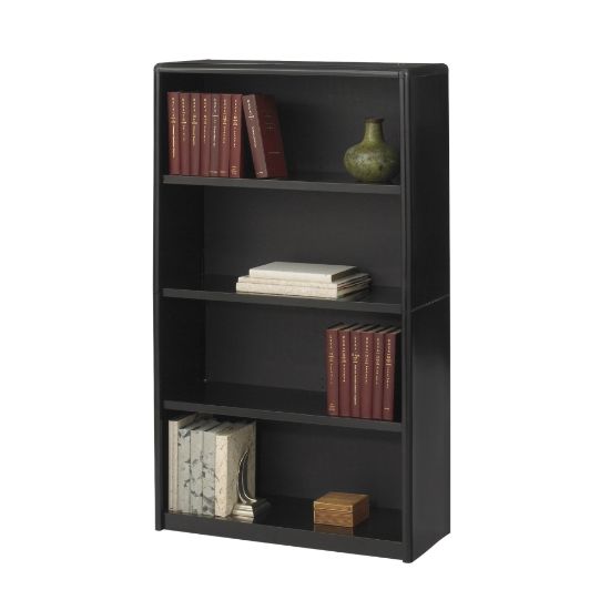 Picture of Safco Value Mate Steel Modular Shelving Bookcase, 4 Shelves, 54inH x 31-3/4inW x 13-1/2inD, Black