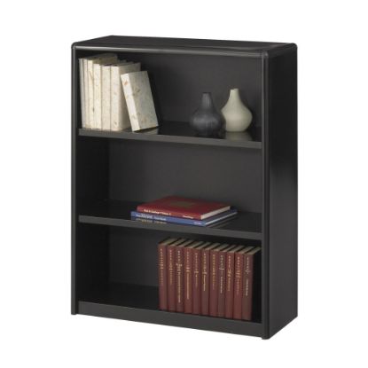 Picture of Safco Value Mate Steel Modular Shelving Bookcase, 3 Shelves, 40inH x 31-3/4inW x 13-1/2inD, Black