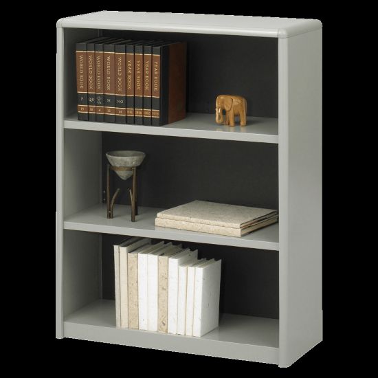 Picture of Safco Value Mate Steel Modular Shelving Bookcase, 3 Shelves, 40inH x 31-3/4inW x 13-1/2inD, Gray