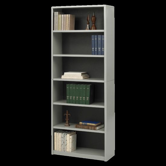 Picture of Safco Value Mate Steel Modular Shelving Bookcase, 6 Shelves, 80inH x 31-3/4inW x 13-1/2inD, Gray