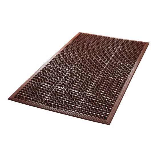 Picture of Crown Safewalk-Light - Floor mat for oily environment, wet area - rectangular - 35.98 in x 59.84 in - terra cotta