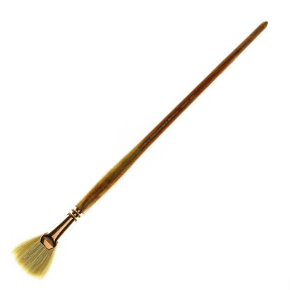 Picture of Princeton Refine Series 5400 Natural Bristle Paint Brush, Size 12, Fan Bristle, Natural, Brown