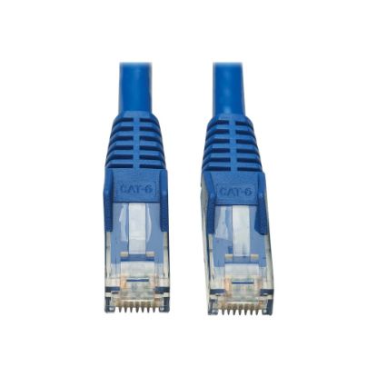 Picture of Tripp Lite Cat6 Snagless UTP Network Patch Cable (RJ45 M/M), Blue, 10 ft. - First End: 1 x RJ-45 Male Network - Second End: 1 x RJ-45 Male Network - 1 Gbit/s - Patch Cable - Gold Plated Contact - 23 AWG - Blue