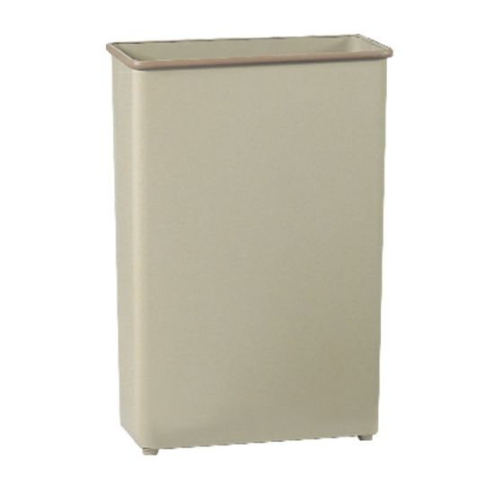 Picture of Safco Rectangular Wastebasket, 22 Gallons, Sand