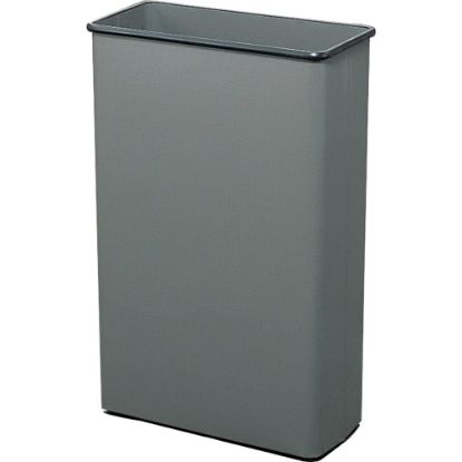 Picture of Safco Rectangular Wastebasket, 22 Gallons, Charcoal