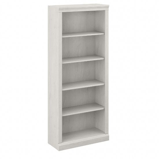 Picture of Bush Business Furniture Saratoga 72inH 5-Shelf Bookcase, Linen White Oak, Standard Delivery