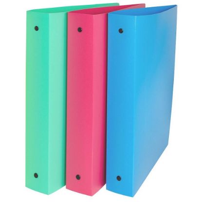 Picture of C-Line 3-Ring Binders, 1-1/2in, Round Rings, Assorted, Pack Of 3 Binders