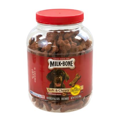 Picture of Milk-Bone Soft & Chewy Beef Dog Treats, 37 Oz Tub