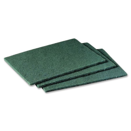 Picture of Scotch-Brite Scrubbing Pads - 9in Height x 6in Width x 9in Depth - 60/Carton - Synthetic - Green