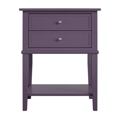 Picture of Ameriwood Home Franklin Accent Table, 28inH x 22inW x 15-1/2inD, Purple