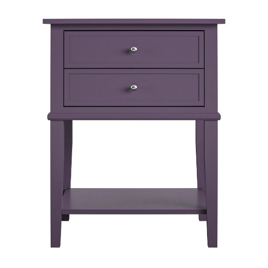 Picture of Ameriwood Home Franklin Accent Table, 28inH x 22inW x 15-1/2inD, Purple