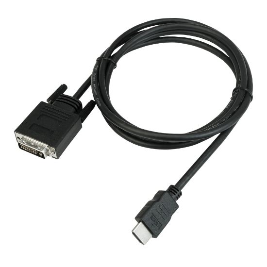 Picture of VisionTek HDMI / DVI-D Bi-Directional Cable 6ft (M/M) - 6 ft DVI-D/HDMI Video Cable for Video Device, Graphics Card, Monitor - First End: 1 x HDMI Male Digital Audio/Video - Second End: 1 x DVI-D Male Digital Video - Supports up to 1920 x 1080 - Black