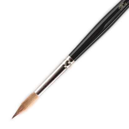 Picture of Winsor & Newton Series 7 Kolinsky Sable Pointed Round Paint Brush, Sable Hair, Black Size 8