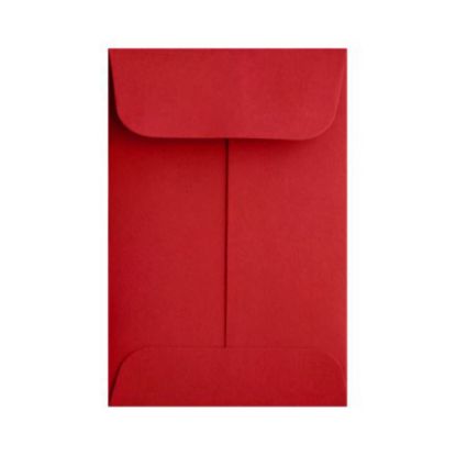 Picture of LUX Coin Envelopes, #1, Gummed Seal, Ruby Red, Pack Of 250