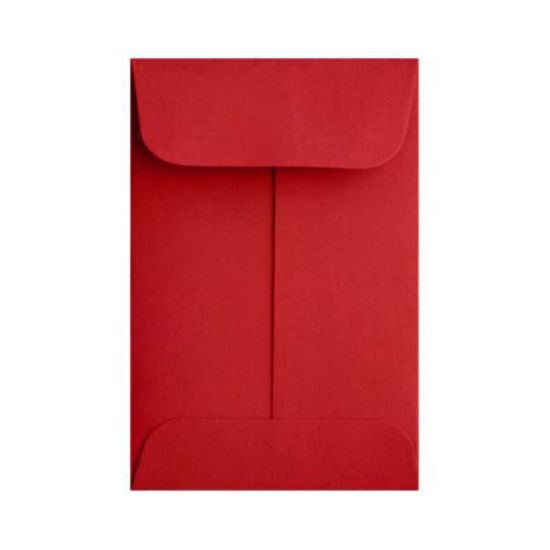 Picture of LUX Coin Envelopes, #1, Gummed Seal, Ruby Red, Pack Of 250