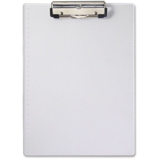 Picture of Saunders Clipboard - 0.50in Clip Capacity - 8 1/2in x 12in - Low-profile - Acrylic - Clear - 1 Each