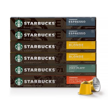 Picture of Starbucks Single-Serve Coffee Freshpacks, Variety Pack, Carton Of 60, 6 x 10 Per Box