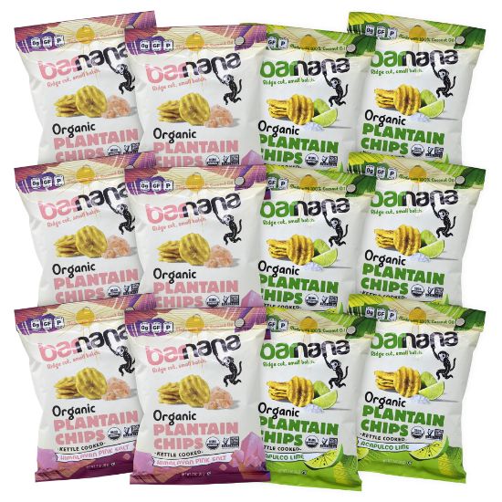 Picture of Barnana Plantain Chips, 2 Oz, Pack Of 12 Bags