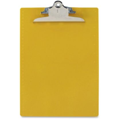 Picture of Saunders Plastic Clipboard, 1inClip, 96% Recycled, Yellow