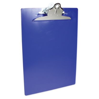 Picture of Saunders Plastic Clipboard, 8 1/2in x 12in, Blue