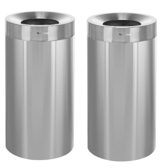 Picture of Alpine Industries Trash Cans, 27 Gallons, Pack Of 2 Cans