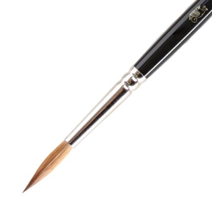 Picture of Winsor & Newton Series 7 Kolinsky Sable Pointed Round Paint Brush, Sable Hair, Black Size 6