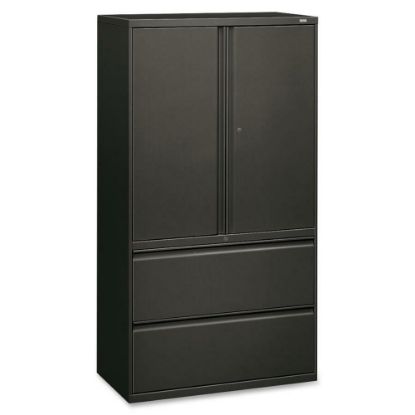 Picture of HON 800 Series Storage Cabinet With Lateral File, 36in Wide, Charcoal