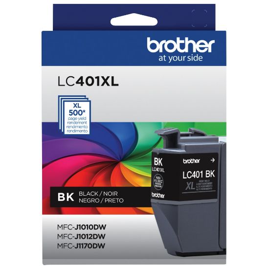 Picture of Brother LC401XL Black High-Yield Ink Cartridge, LC401XLBK