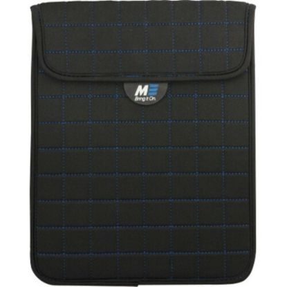 Picture of Mobile Edge NeoGrid iPad Mini or any 7in Tablet Sleeve - Protective sleeve for tablet - neoprene - black with blue stitching - 7in