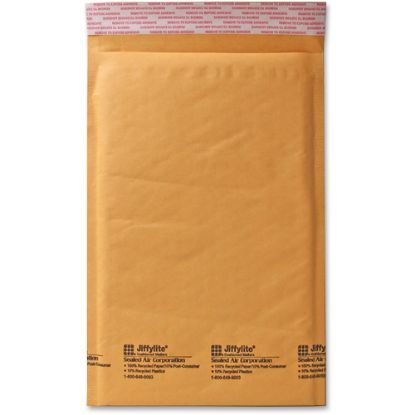 Picture of Sealed Air JiffyLite Cellular Cushioned Mailers - Bubble - #1 - 7 1/4in Width x 12in Length - Peel & Seal - Kraft - 25 / Carton - Kraft