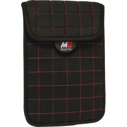 Picture of Mobile Edge Neogrid Carrying Case (Sleeve) for 7in Apple iPad mini Tablet PC - Black with Red Accent - Neoprene Body - Polysuede Interior Material - Quilted - 8in Height x 6in Width x 0.5in Depth