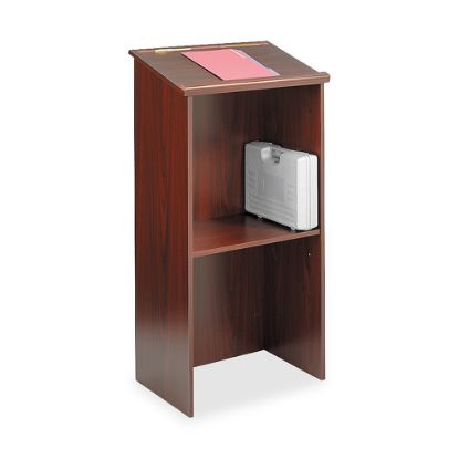 Picture of Safco Stand-Up Lectern, Mahogany