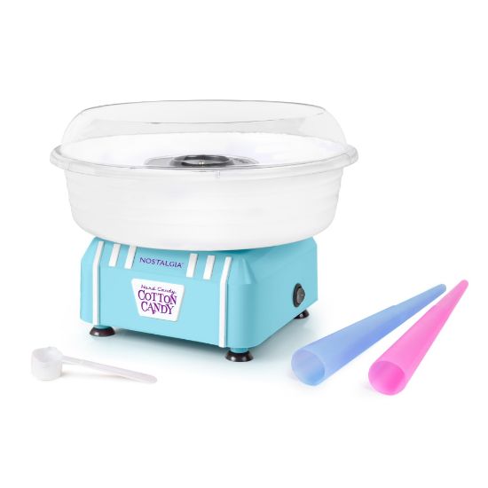 Picture of Nostalgia Hard Cotton Candy Maker, 8-3/16inH x 11-1/4inW x 11-1/4inD, Blue