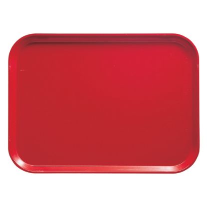 Picture of Cambro Camtray Rectangular Serving Trays, 14in x 18in, Signal Red, Pack Of 12 Trays