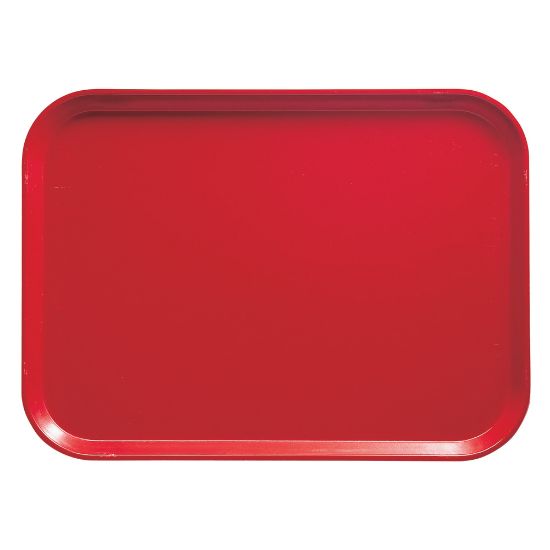 Picture of Cambro Camtray Rectangular Serving Trays, 14in x 18in, Signal Red, Pack Of 12 Trays