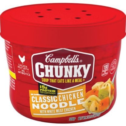 Picture of Campbells Chunky Classic Chicken Noodle Soup - 15.25 fl oz - 8 / Carton