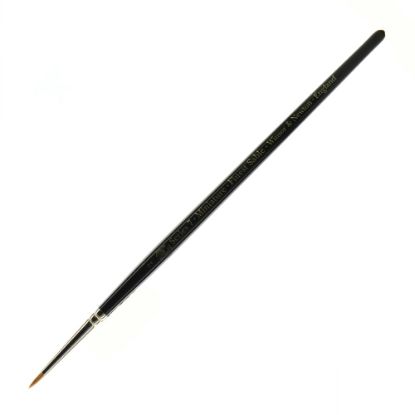 Picture of Winsor & Newton Series 7 Kolinsky Miniature Paint Brush, Size 2, Round Bristle, Sable Hair, Black