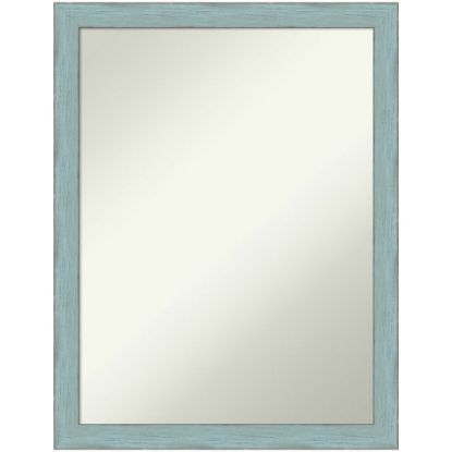 Picture of Amanti Art Non-Beveled Rectangle Wood Framed Bathroom Wall Mirror, 26-1/4in x 20-1/4in, Sky Blue Rustic