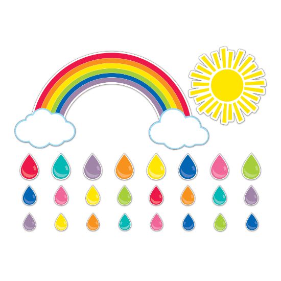 Picture of Schoolgirl Style Hello Sunshine Giant Rainbow Bulletin Board Set