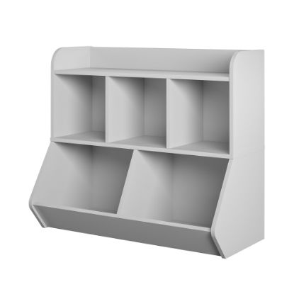 Picture of Ameriwood Home Tyler Kids 31inH 5-Cube Toy Storage Bookcase, Gray