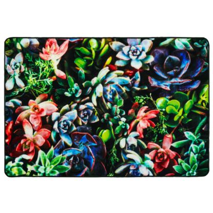 Picture of Carpets for Kids Pixel Perfect Collection Succulent Garden Activity Rug, 4ft x 6ft, Multicolor