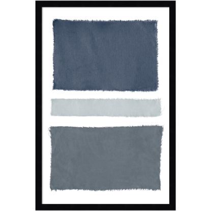 Picture of Amanti Art Painted Weaving V Gray by Piper Rhue Wood Framed Wall Art Print, 18inW x 26inH, Black