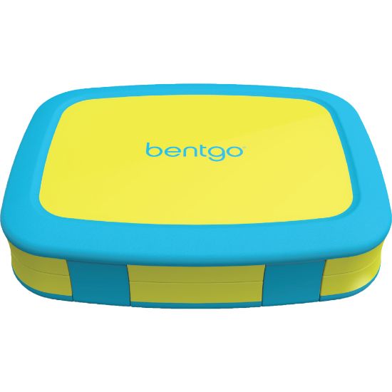 Picture of Bentgo Kids Brights Lunch Box, 2inH x 6-1/2inW x 8-1/2inD, Citrus