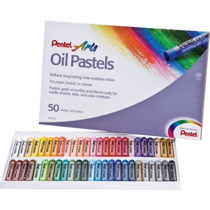 Picture of Pentel Oil Pastel Set With Carrying Case, Assorted