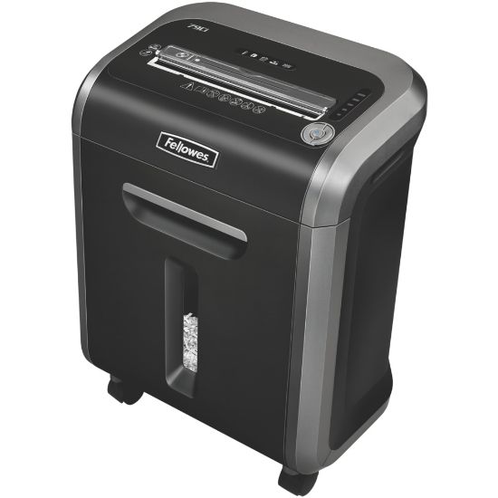 Picture of Fellowes Powershred 79Ci 100% Jam-Proof 16-Sheet Cross-Cut Paper Shredder with SafeSence, Black/Silver