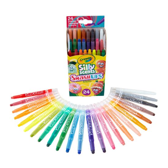 Picture of Crayola Silly Scents Smashups Twistable Crayons, Assorted Colors, Box Of 24 Crayons