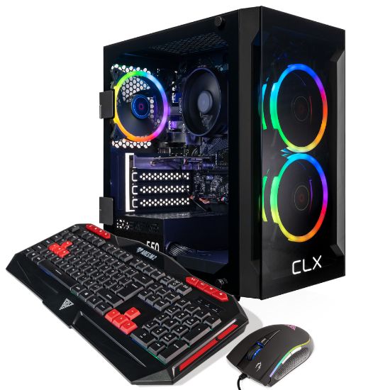 Picture of CLX SET Gaming Desktop PC, AMD Ryzen 7, 16GB Memory, 1TB Solid State Drive, Windows 11