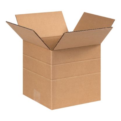 Picture of Partners Brand Multi-Depth Corrugated Boxes, 6in x 6in x 6in, Kraft, Bundle Of 25 Boxes