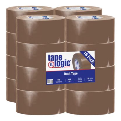 Picture of Tape Logic Color Duct Tape, 3in Core, 3in x 180ft, Brown, Case Of 16