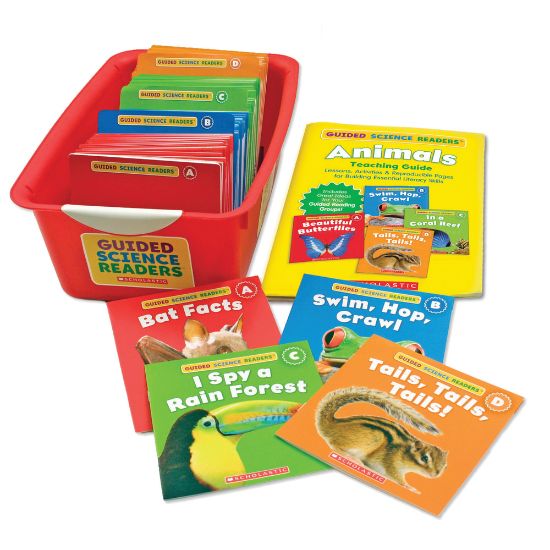 Picture of Scholastic Teaching Resources Guided Science Readers Super Animals Set, Grades K-1, Set Of 144 Books